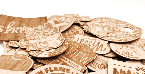 Custom Wooden Stickers