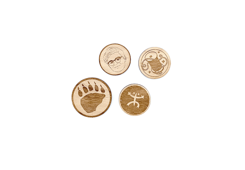 1" Wooden Tokens