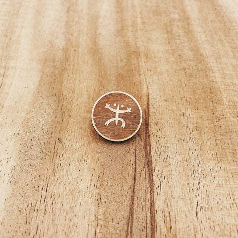 Drawing Engraved Wooden Token