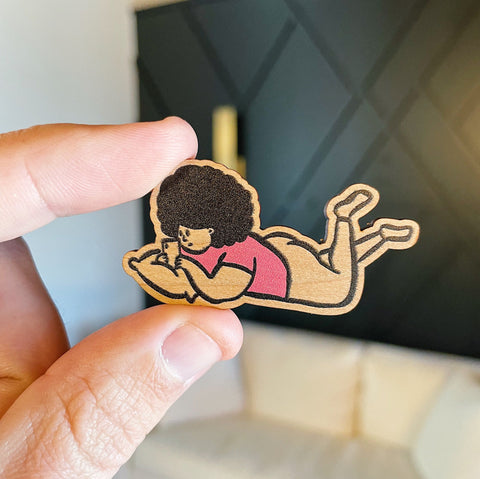 Reading Color Wooden Pin