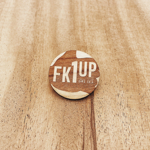 Logo Engraved Wooden Token