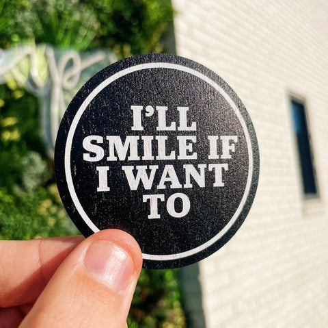 Smile Color Wooden Sticker