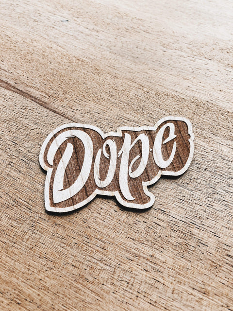Dominique Prescott Dope Wooden Sticker Pack