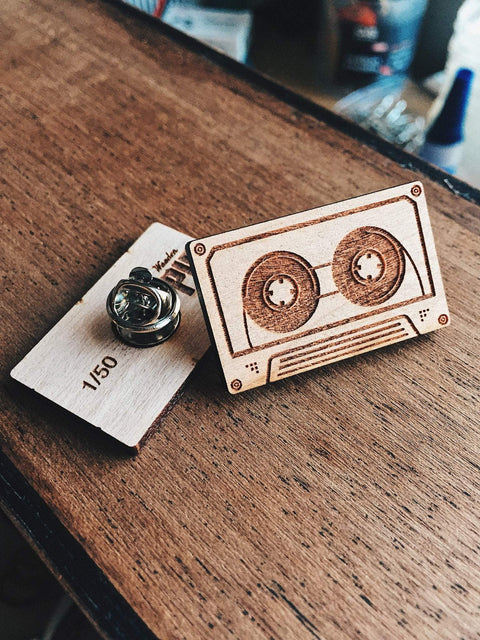 Jake Mize Cassette Wooden Pin