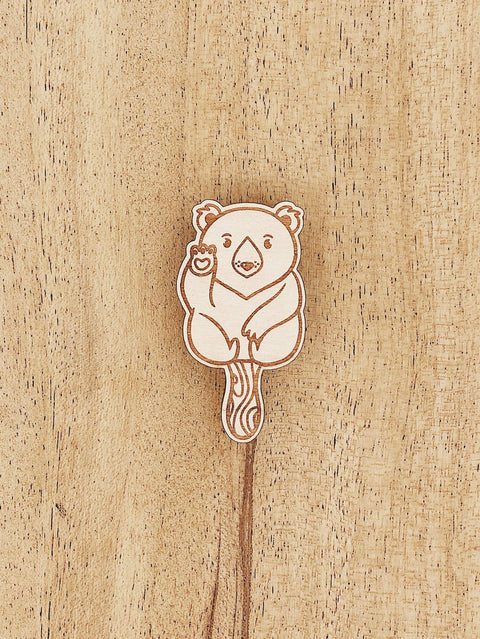 Jake Mize Polar Bear Popsicle Wooden Pin