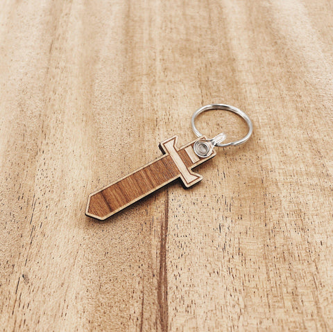 Jake Mize Wooden Sword Wooden Keychain