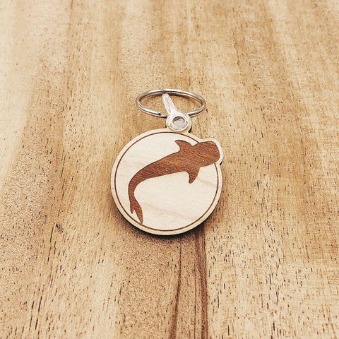 Shark Wooden Keychains