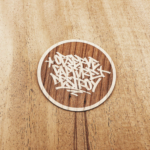 Graffiti Wooden Sticker