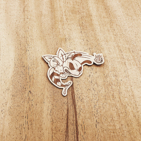 Engraved Bee Wooden Sticker