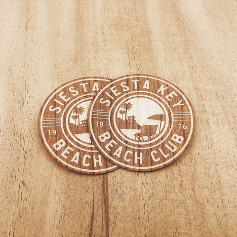 Beach Wooden Stickers