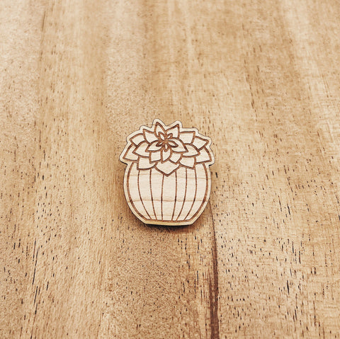 The Wooden Pin Mexican Gem Succulent Wooden Pin