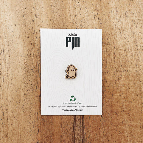 The Wooden Pin Mini Ghost Wooden Pin