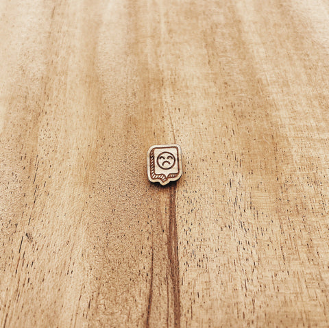 The Wooden Pin Mini Sad Wooden Pin