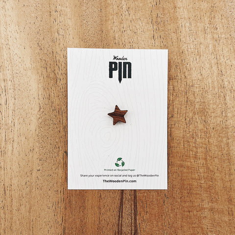 The Wooden Pin Mini Star Wooden Pin