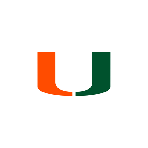 Custom wood pins for the university of Miami 