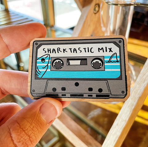 Cassette Color Wooden Pin