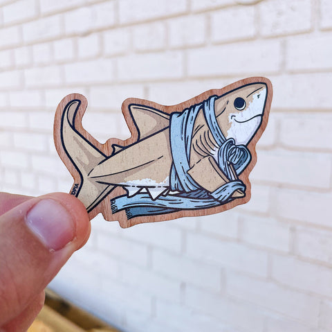 Shark Color Wooden Stickers