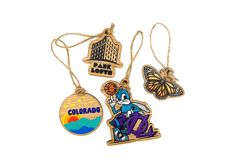 The Wooden Pin Color Wooden Ornaments