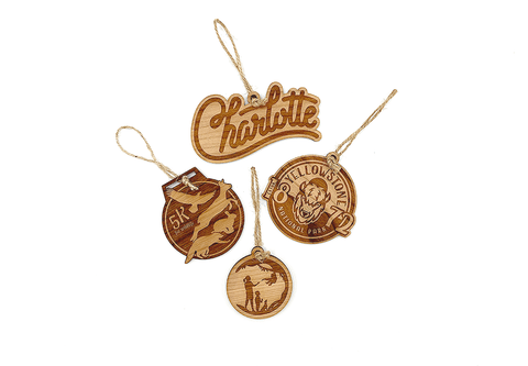 The Wooden Pin Engraved Wooden Ornaments