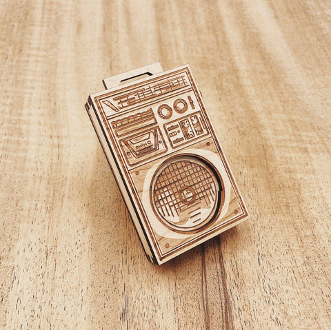 Jake Mize Miniature Wood Boombox - 2nd series
