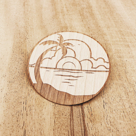 1" Wooden Stickers