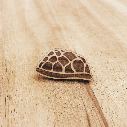 Turtle Shell Wooden Pin