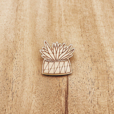 The Wooden Pin Aloe Vera Plant Wooden Pin