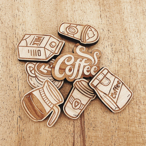 The Wooden Pin Bag of Coffee Beans Wooden Pin