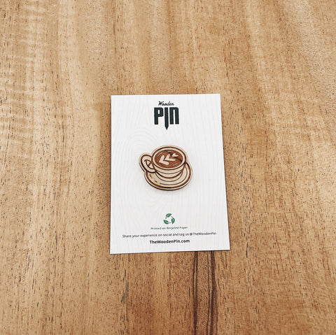 The Wooden Pin Cappuccino Love Wooden Pin