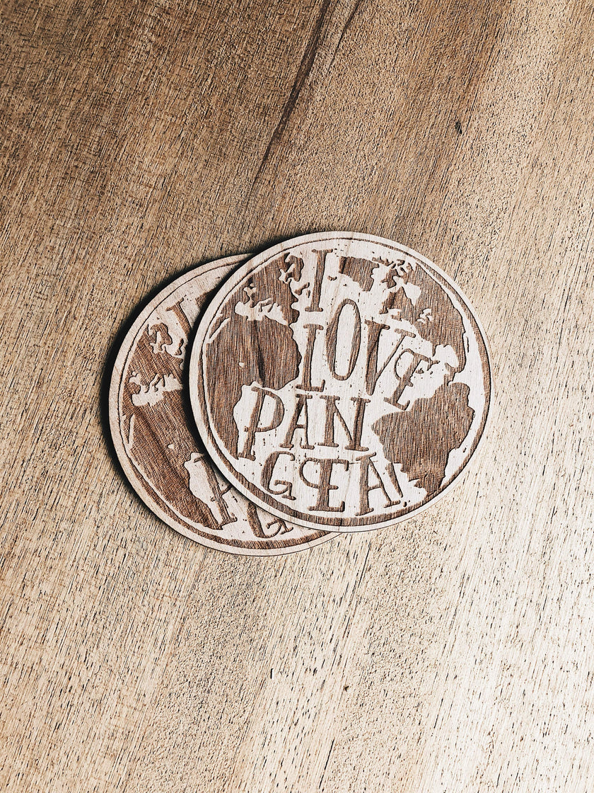 I LOVE PANGEA Wooden Sticker Pack - Laptop Decal, Vinyl stickers ...