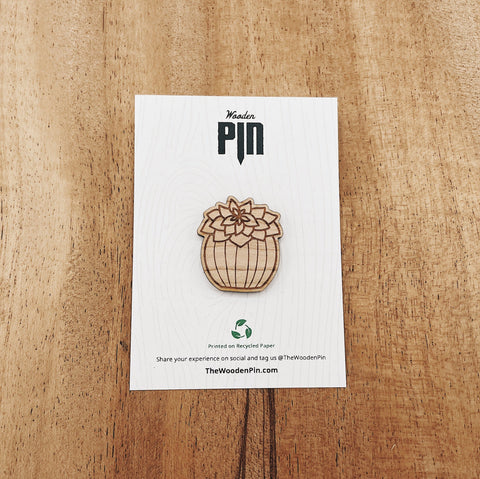 The Wooden Pin Mexican Gem Succulent Wooden Pin