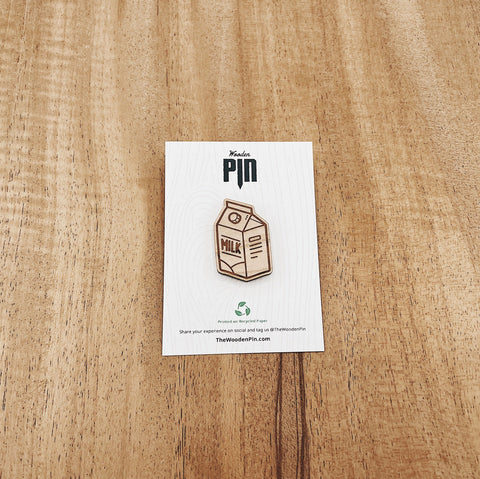 The Wooden Pin Milk Carton Wooden Pin