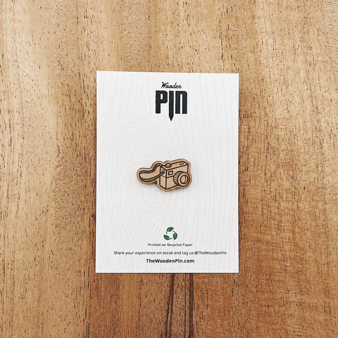 The Wooden Pin Mini Camera Wooden Pin