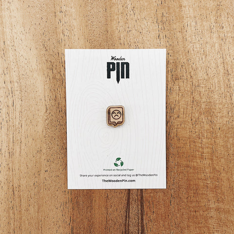 The Wooden Pin Mini Sad Wooden Pin